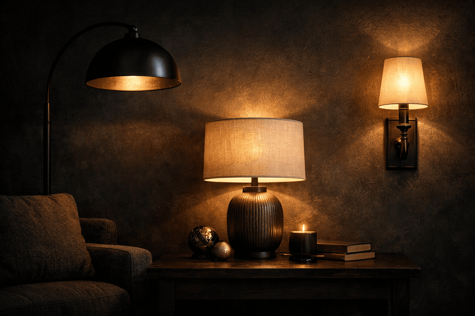 Modern floor lamps and home lighting display at Metify Homes Pakistan